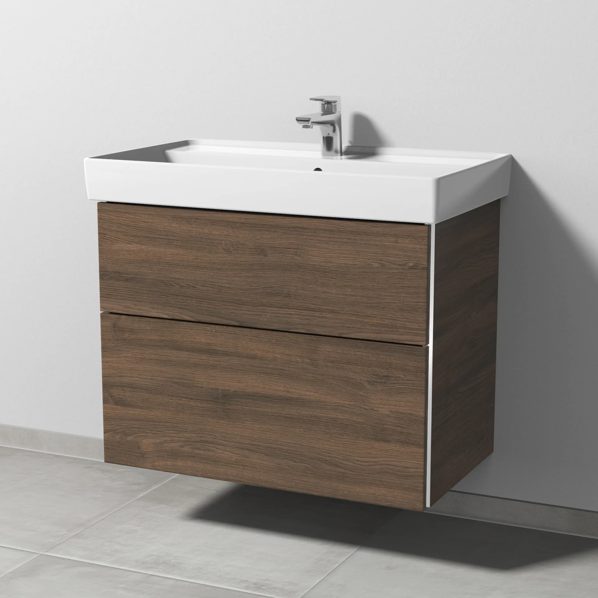 Sanipa Waschtischunterschrank „3way“ passend zu Keramik-Waschtische Collaro von Villeroy & Boch 750 × 588 × 447 mm in Eiche Arizona