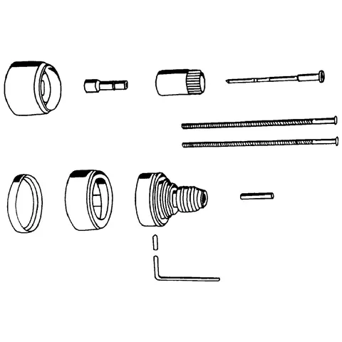 Verlängerungsset 27 47261, 5 mm, für Automatic 2000 19 604/19 605 Eurotrend 19 619, Sentosa 19 654, Grohtherm 1000 19 655/19 656