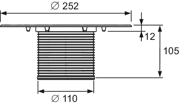 drainpoint S Aufstockelement mit Seal System Universalflansch drainpoint S Aufstockelement mit Seal System Universalflansch
