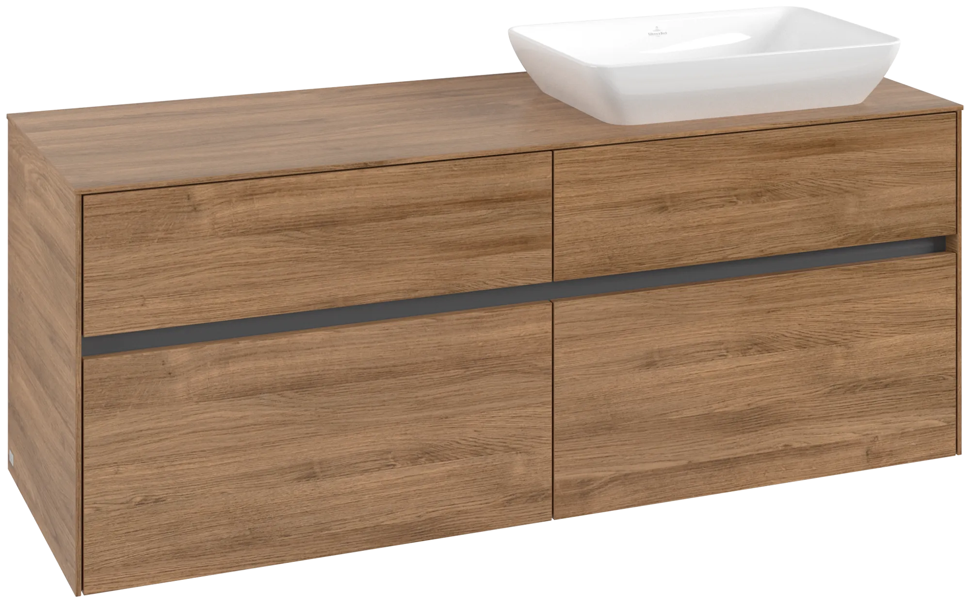 Villeroy & Boch Collaro Waschbeckenunterschrank C11800, 1400x548x500mm, Kansas Oak