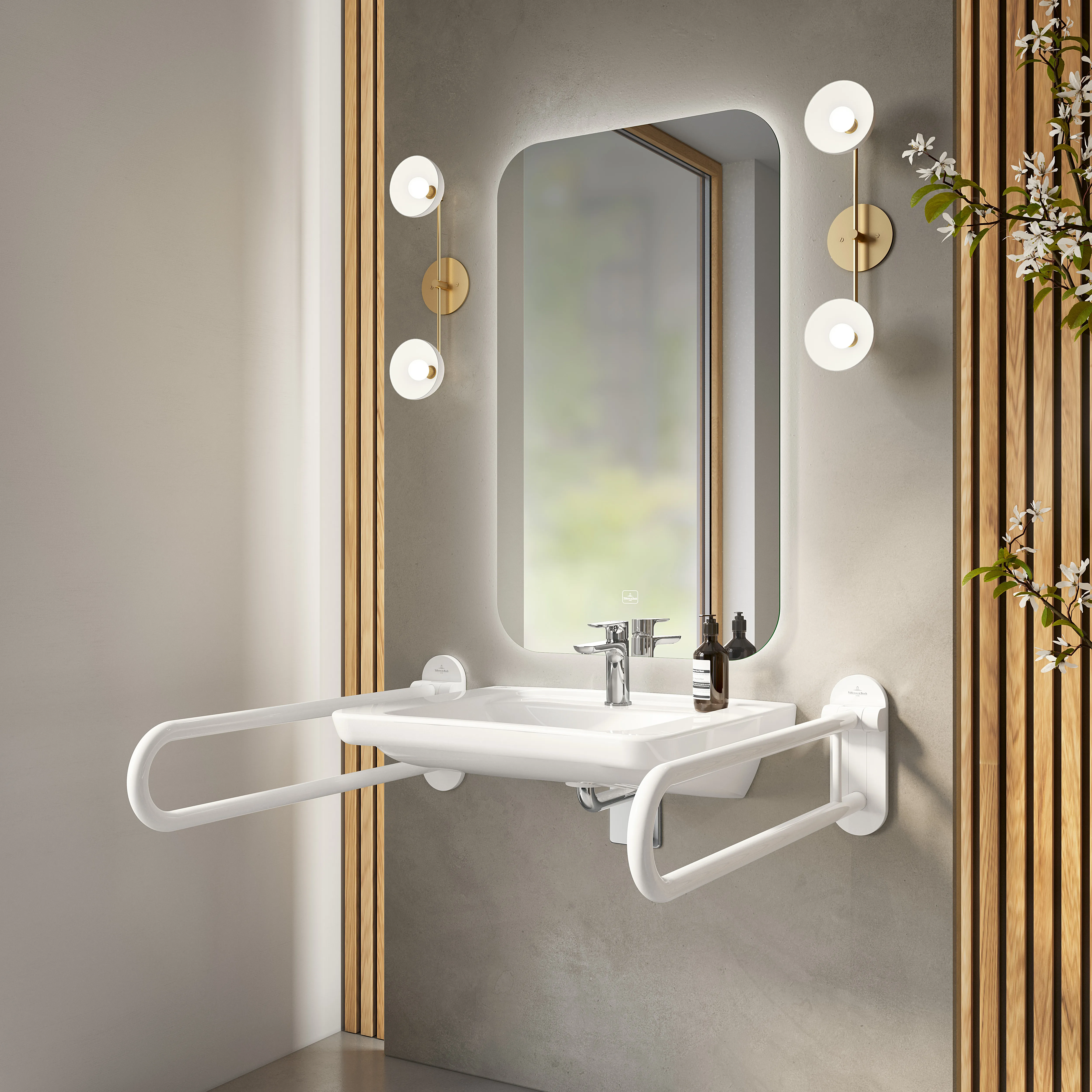 Villeroy & Boch Wandwaschtisch „ViCare“ 650 × 550 × 190 mm, ohne Hahnlochbohrung in Weiß Alpin Villeroy & Boch Wandwaschtisch „ViCare“ 650 × 550 × 190 mm, ohne Hahnlochbohrung in Weiß Alpin