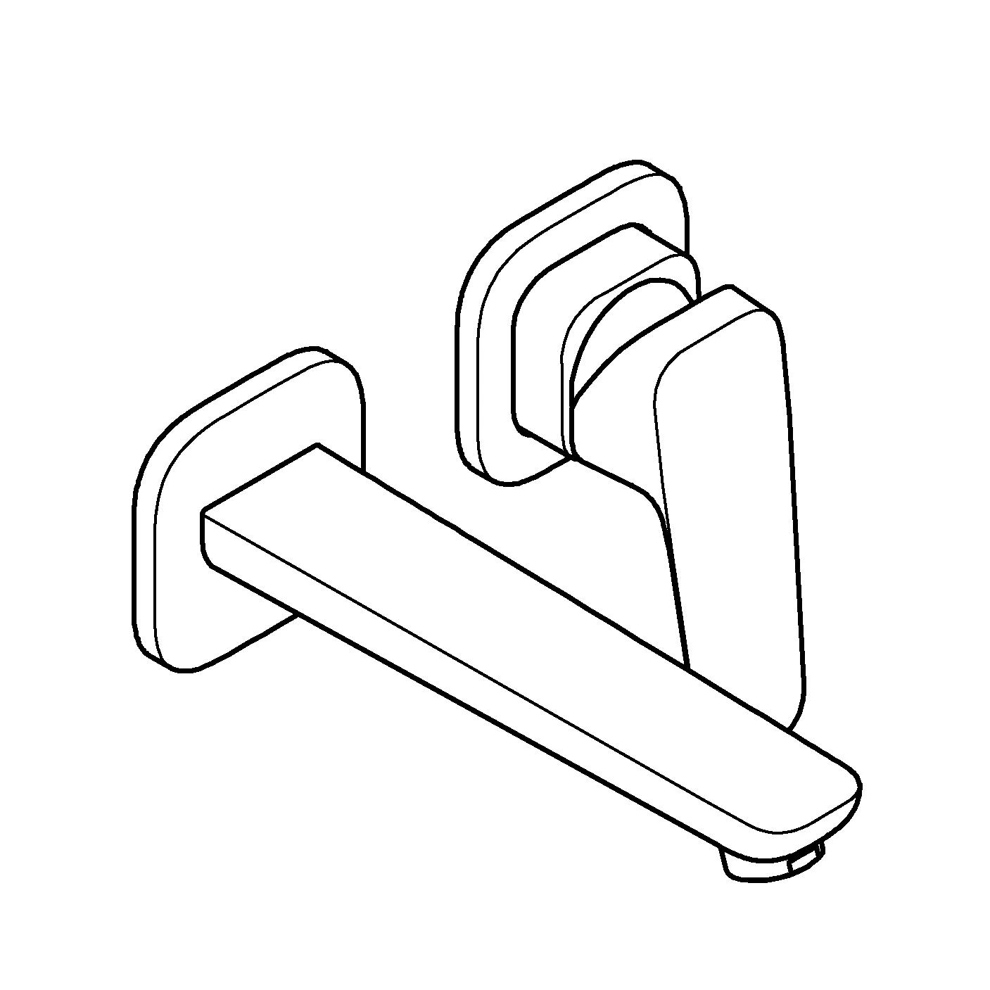 Grohe Unterputz-Armatur „Cubeo“ in chrom Grohe Unterputz-Armatur „Cubeo“ in chrom