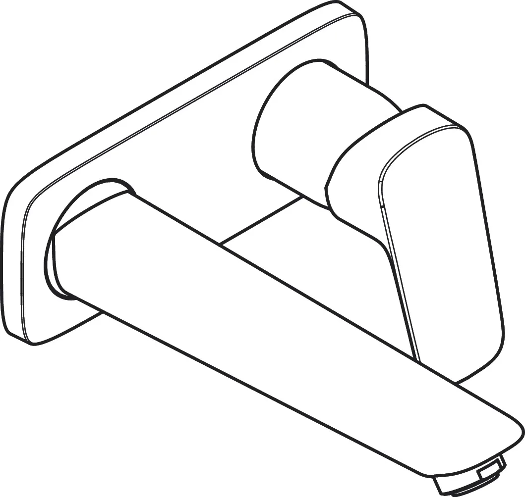 2-Loch Waschtischarmatur Unterputz Logis F-Set chrom 2-Loch Waschtischarmatur Unterputz Logis F-Set chrom