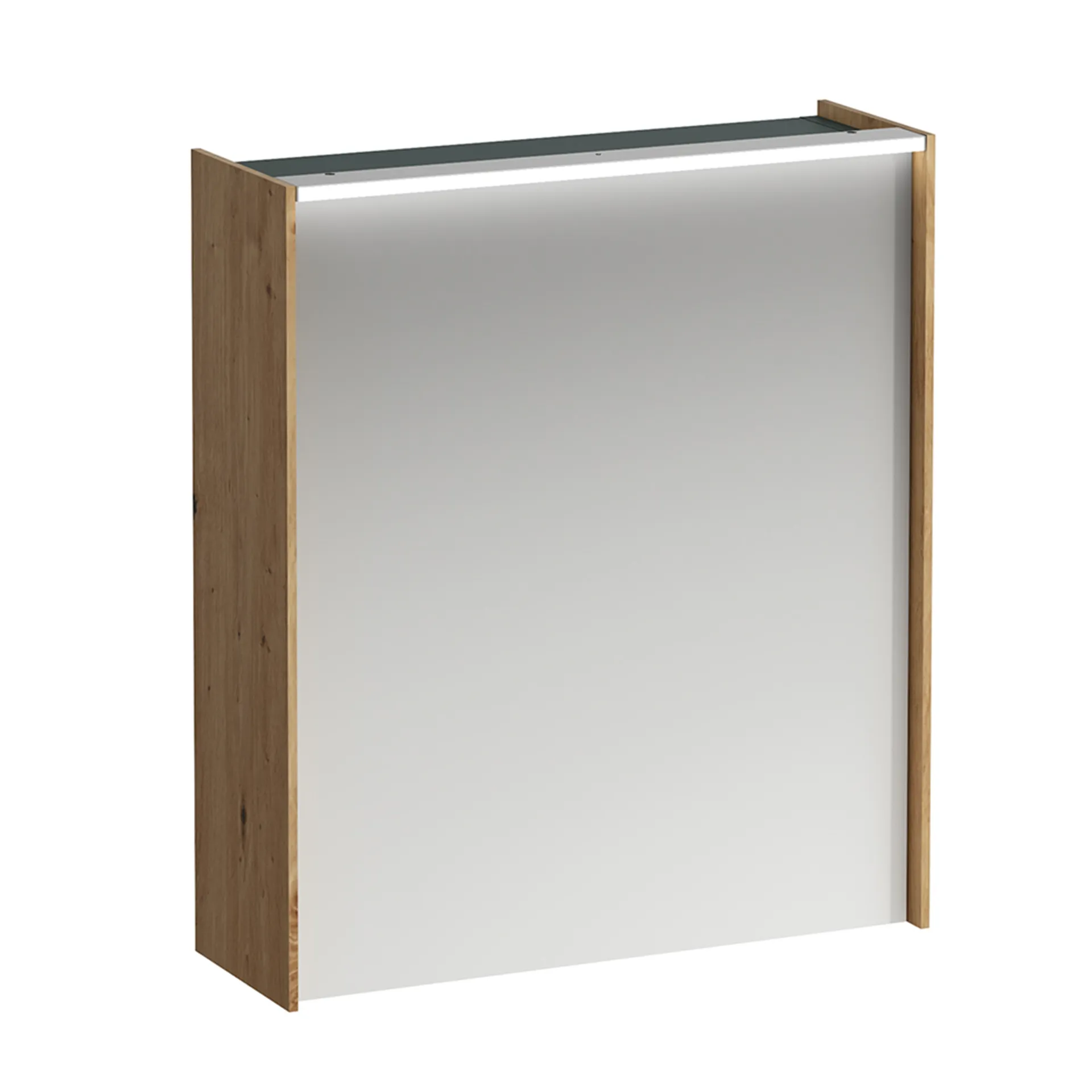 Laufen Spiegelschrank LANI LED-Beleuchtung horizontal mit Steckdose 715x620x210 1 Tür 2 Glasfachböden Scharnier links wildeiche Laufen Spiegelschrank LANI LED-Beleuchtung horizontal mit Steckdose 715x620x210 1 Tür 2 Glasfachböden Scharnier links wildeiche