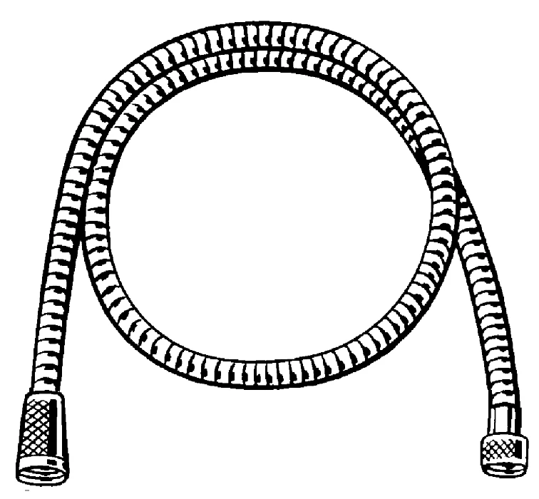 Metallbrauseschlauch Relexaflex 28105_1, 1.500 mm, chrom