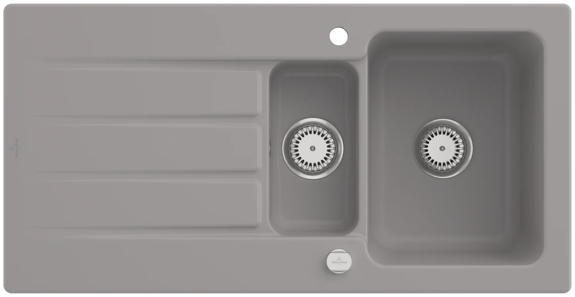 Villeroy & Boch Architectura 60 XR Einbauspüle, Fossil CeramicPlus, 1000 x 510 mm, Höhe 220 mm, Wanneneinbaumaß 970 x 480 mm