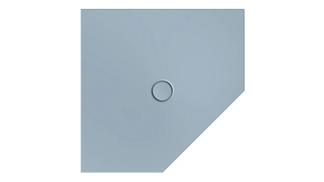 Bette fünfeck Duschwanne „BetteFloor Caro“ 100 × 100 cm in Blue Satin