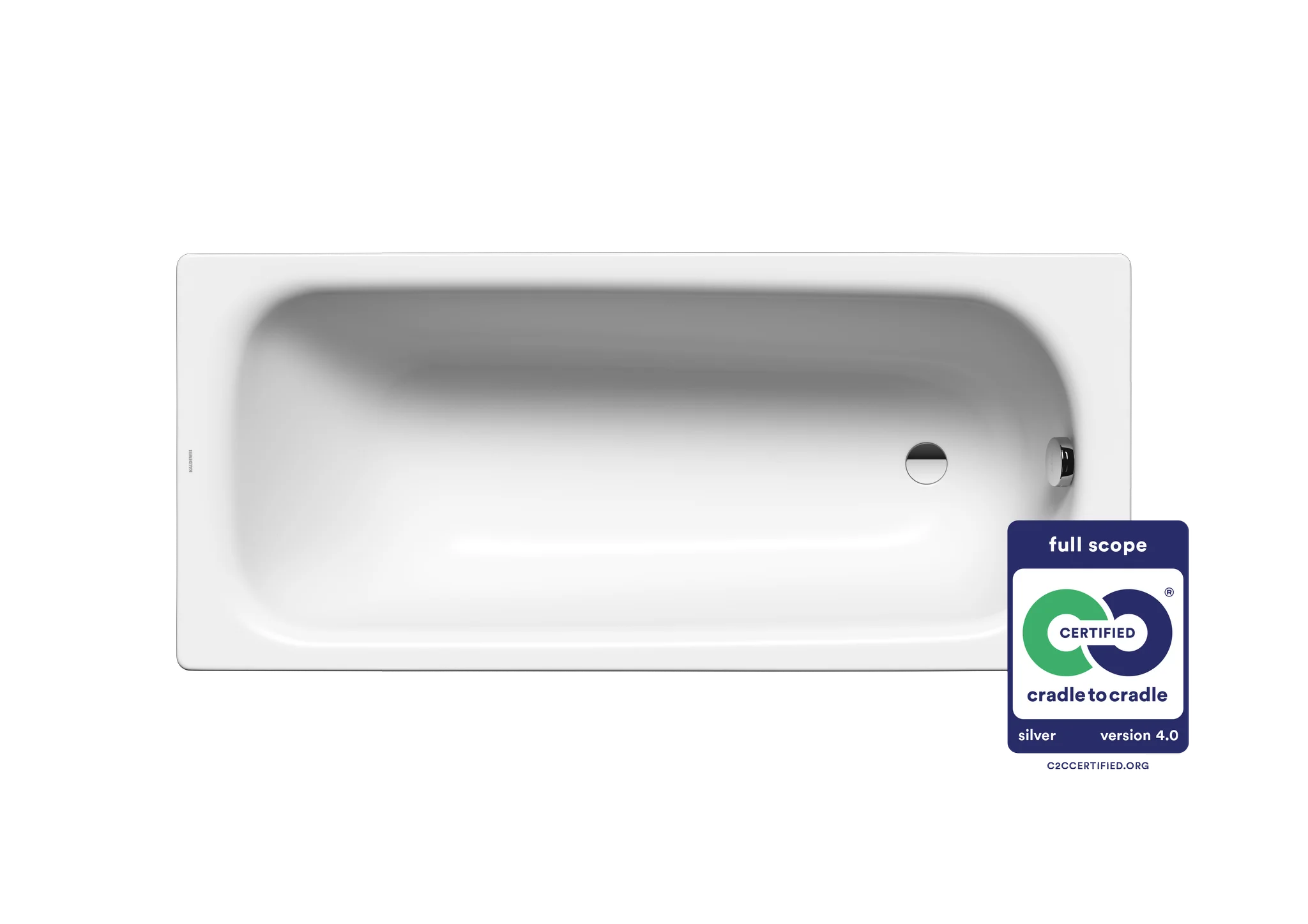 Kaldewei SANIFORM PLUS Badewanne, alpinweiß, 1600 x 750 mm, 400 mm tief Kaldewei SANIFORM PLUS Badewanne, alpinweiß, 1600 x 750 mm, 400 mm tief