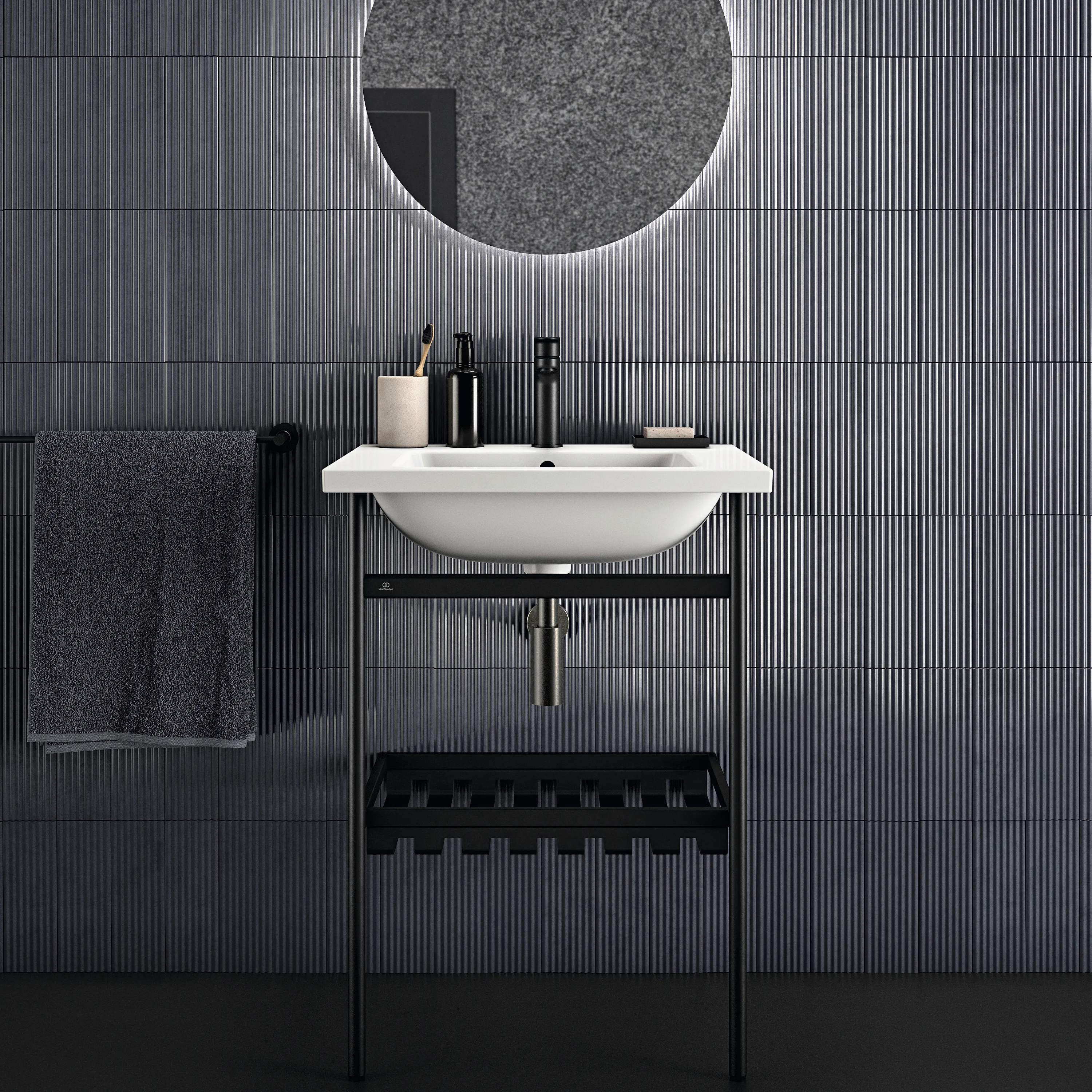 Waschbecken „i.lifeB“ 61 × 51 × 18 cm, Hahnlochposition mittig in Weiß Waschbecken „i.lifeB“ 61 × 51 × 18 cm, Hahnlochposition mittig in Weiß