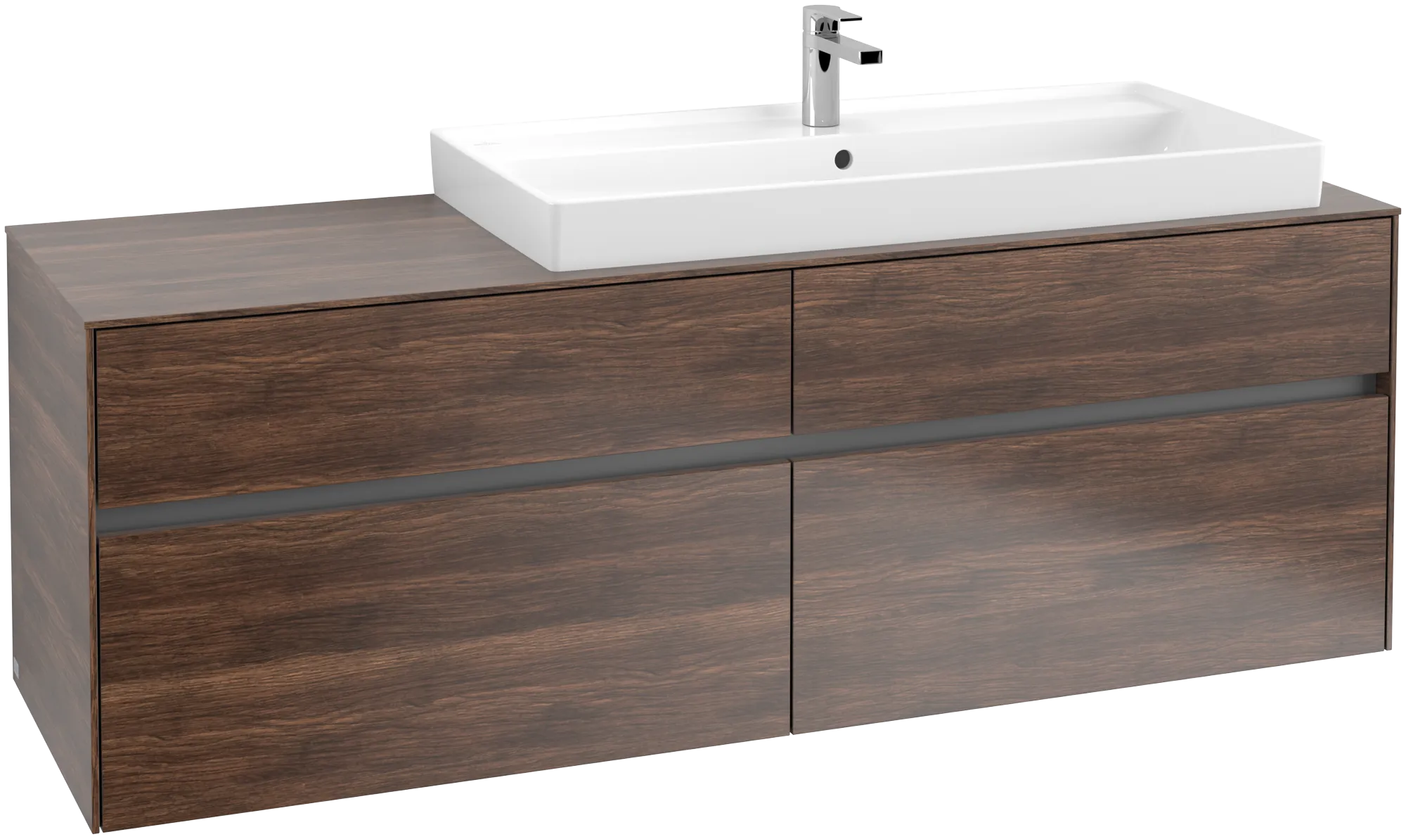Villeroy & Boch Collaro Waschbeckenunterschrank C03000, 1600x548x500mm, 4 Auszüge, Arizona Oak