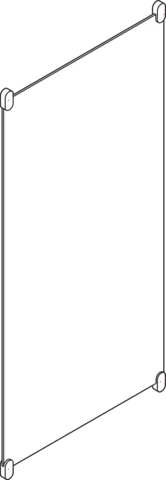 HEWI Spiegel „Serie 801“ 60 × 120 cm in Anthrazitgrau HEWI Spiegel „Serie 801“ 60 × 120 cm in Anthrazitgrau