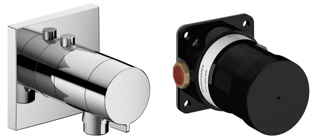 IXMO 59554010022 Set IXMO_solo Thermostat mit Schlauchanschluß, eckig verchromt IXMO 59554010022 Set IXMO_solo Thermostat mit Schlauchanschluß, eckig verchromt