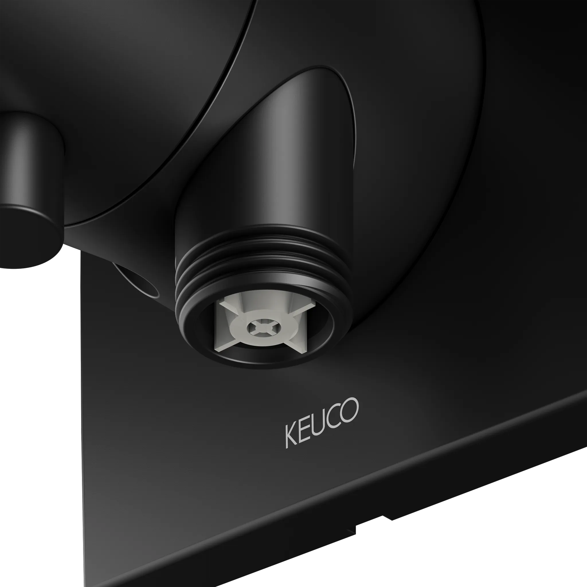 KEUCO IXMO Ab- und Umstellventil Unterputz für 2 Verbraucher mit Schlauchanschluss und Brausehalter schwarz matt