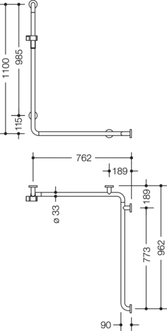 HEWI Haltegriff „Serie 805 Classic“ HEWI Haltegriff „Serie 805 Classic“