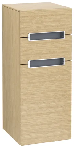 Villeroy & Boch Seitenschrank „Subway 2.0“ 35,6 × 85,7 × 37 × 37 cm Nordic Oak, Anschlag rechts, ohne Beleuchtung