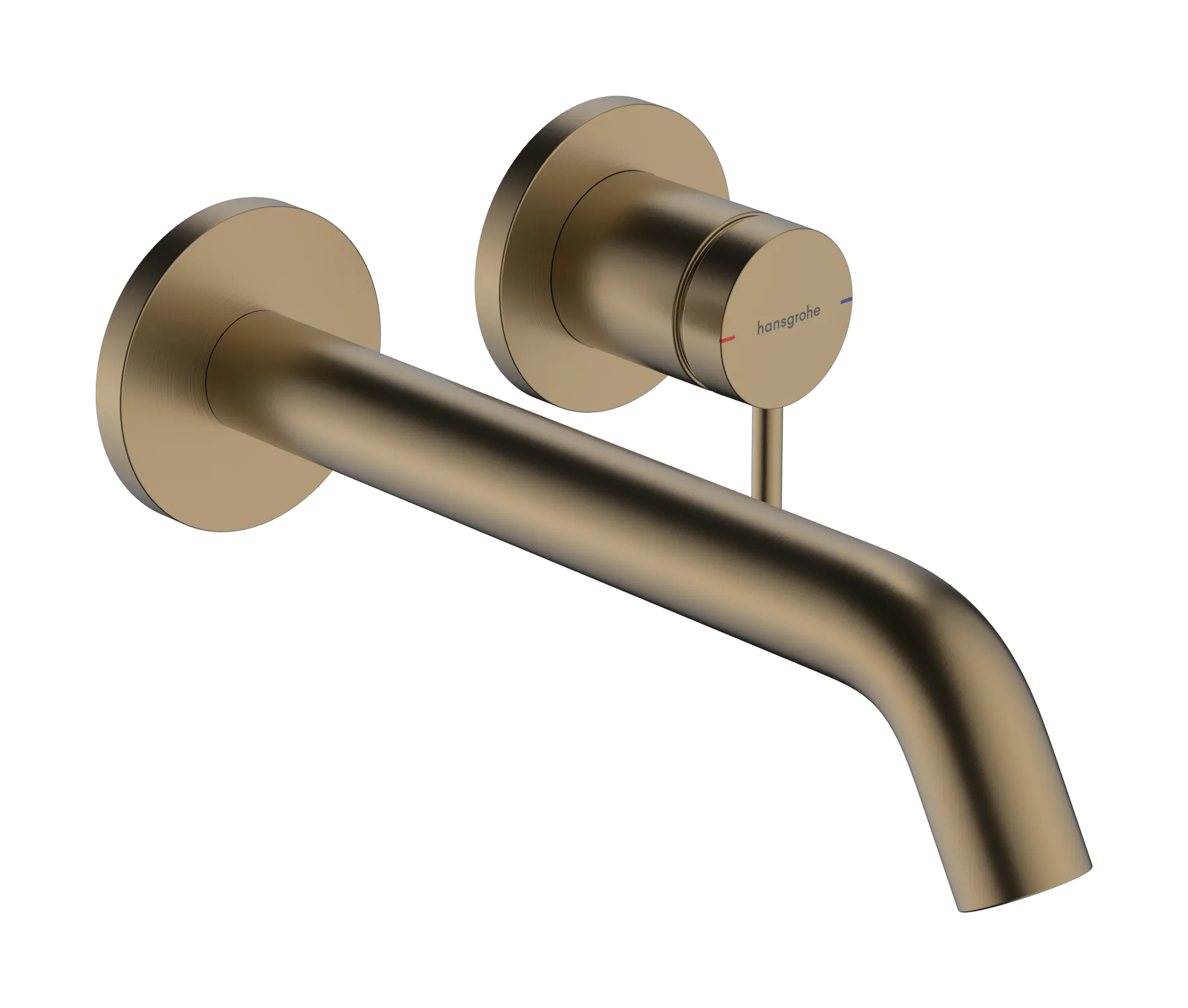 Hansgrohe Tecturis S Einhebel-Waschtischmischer Unterputz Wandmontage EcoSmart+ Auslauf 22,5 cm Brushed Bronze