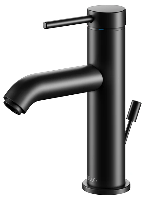 IXMO 59502372000 Einhebel-Waschtischmischer 100 mit Zugstangen-Ablaufgarnitur IXMO Soft, Rosette rund/eckig schwarz IXMO 59502372000 Einhebel-Waschtischmischer 100 mit Zugstangen-Ablaufgarnitur IXMO Soft, Rosette rund/eckig schwarz