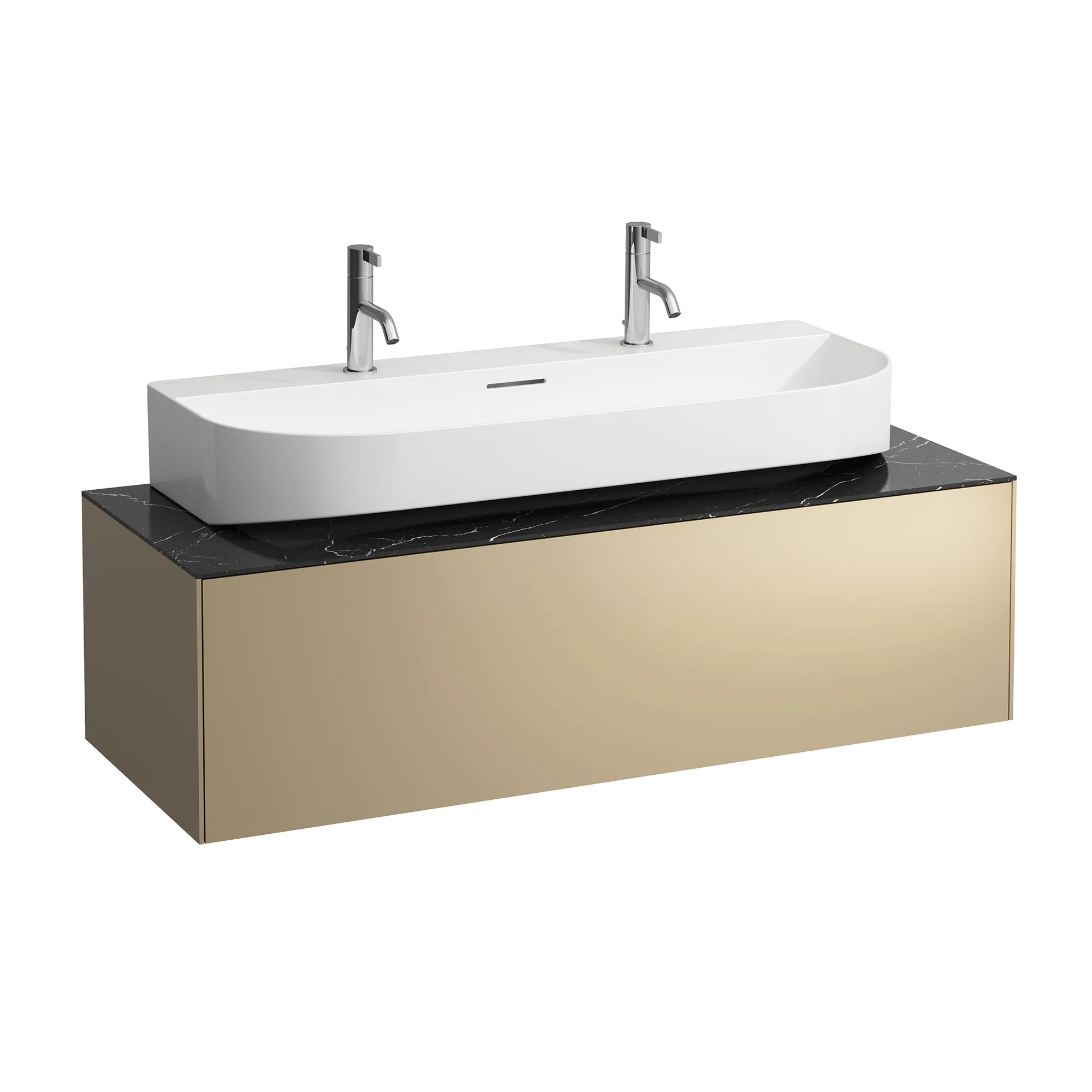 Laufen Waschtischunterbau „SONAR“ 455 × 340 × 1175 mm Gold Laufen Waschtischunterbau „SONAR“ 455 × 340 × 1175 mm Gold