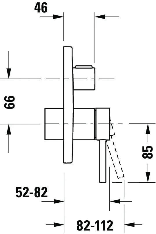Duravit Zweihand-Unterputz-Armatur „Circle“ in Chrom Duravit Zweihand-Unterputz-Armatur „Circle“ in Chrom