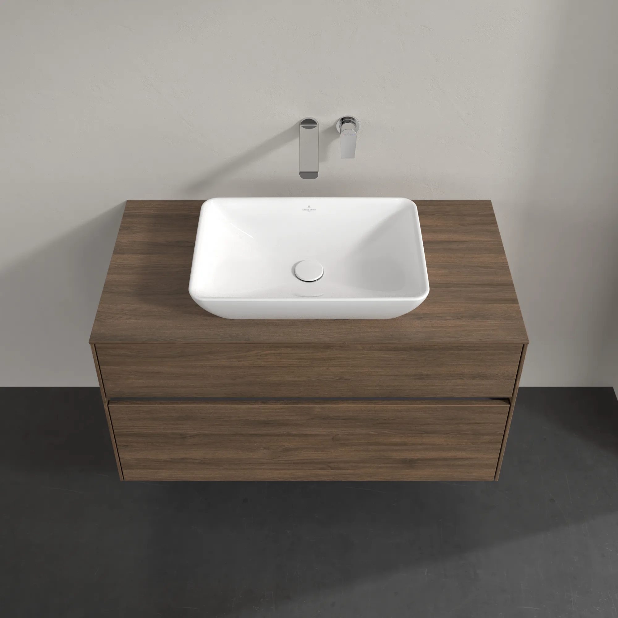 Villeroy & Boch Waschbeckenunterschrank Collaro C10900, Arizona Oak, 1000x548x500 mm, 2 Auszüge mit SoftClosing, mittiges Waschbecken Villeroy & Boch Waschbeckenunterschrank Collaro C10900, Arizona Oak, 1000x548x500 mm, 2 Auszüge mit SoftClosing, mittiges Waschbecken