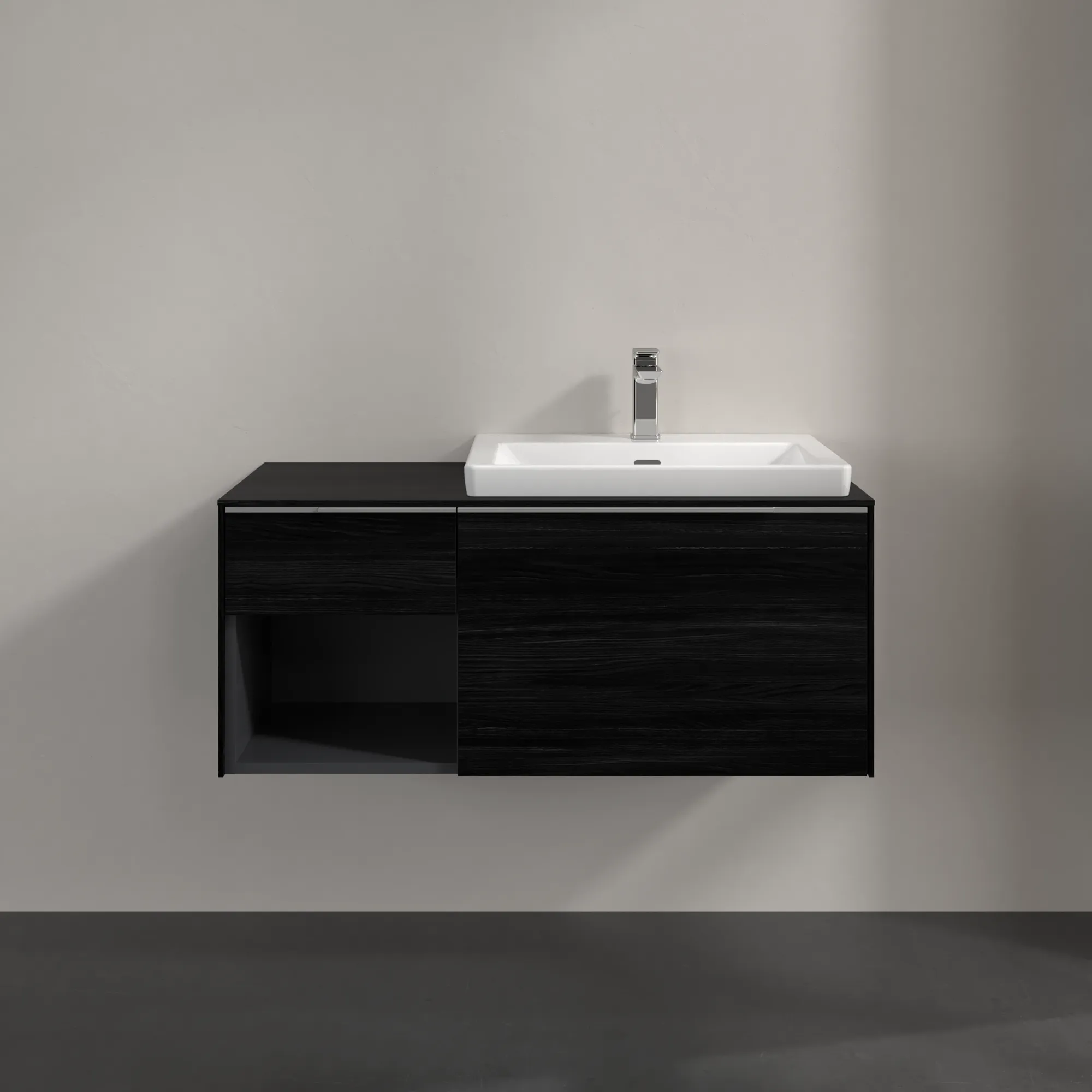 Villeroy & Boch Subway 3.0 Waschbeckenunterschrank Black Oak, 1001x423x516mm Villeroy & Boch Subway 3.0 Waschbeckenunterschrank Black Oak, 1001x423x516mm