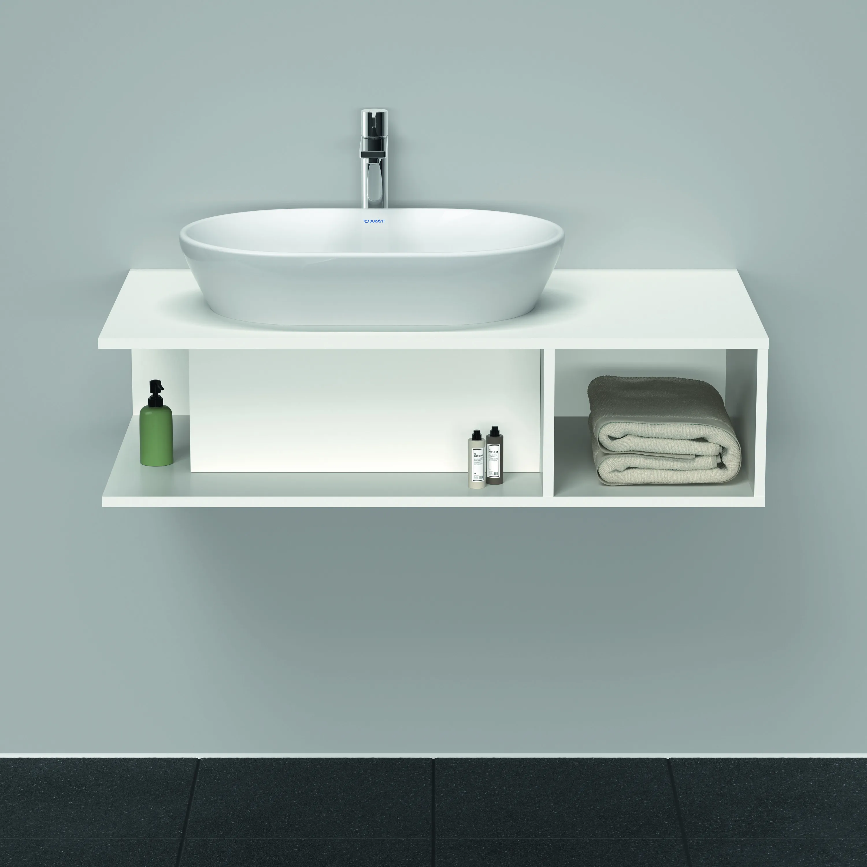 Duravit Waschtischunterschrank wandhängend „D-Neo“ 100 × 26 × 55 cm Weiß Matt