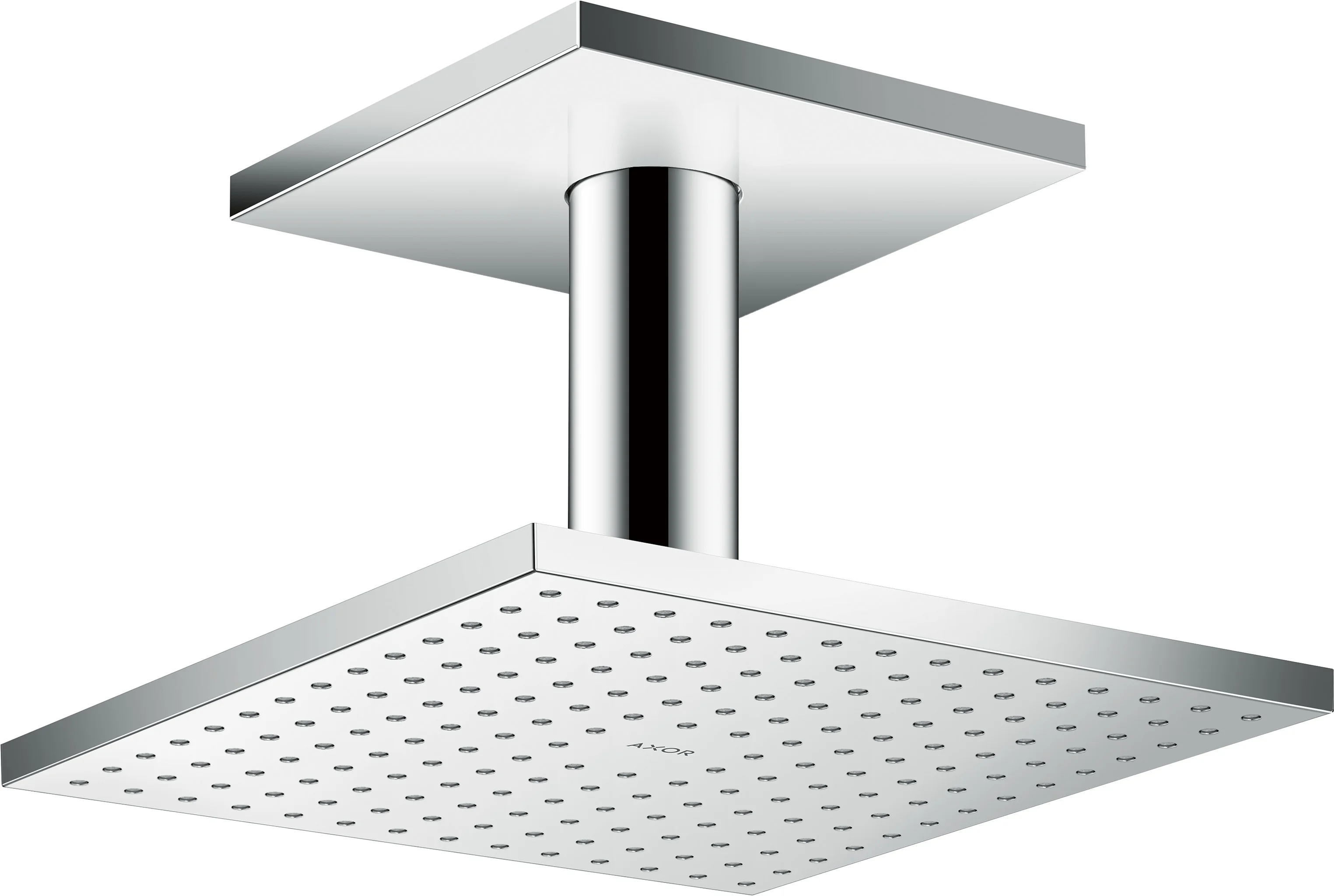 Hansgrohe AXOR ShowerSolutions Kopfbrause 250x250 mm, 1 Strahl, PowderRain, Chrom, Deckenmontage, DN15