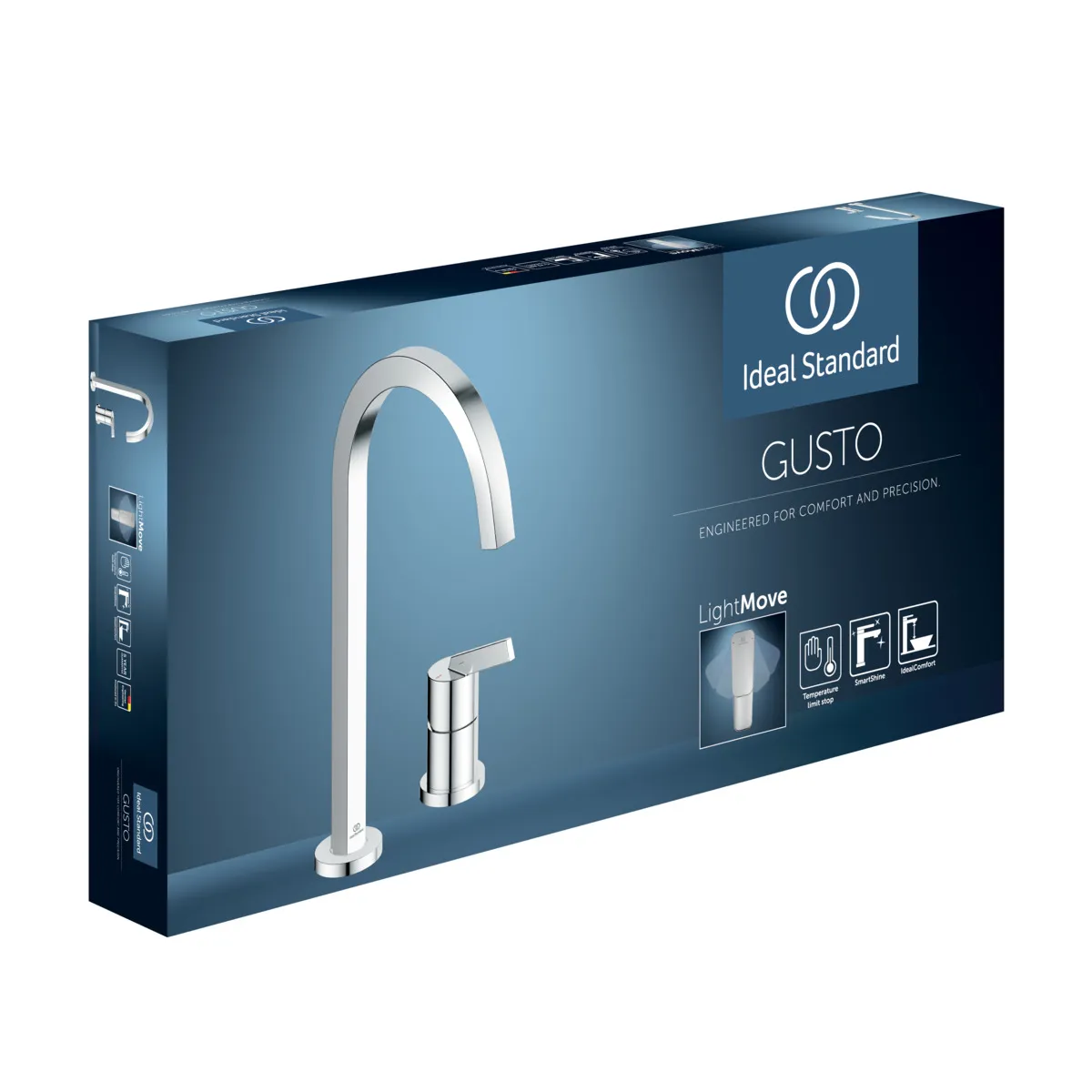 Ideal Standard Gusto 2-Loch-Küchenarmatur BD423AA Chrom Ideal Standard Gusto 2-Loch-Küchenarmatur BD423AA Chrom