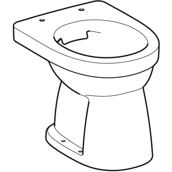 Stand-Flachspül-WC „Renova“ 35,5 × 39 × 47 cm ohne Spülrand