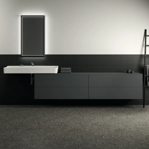 Ideal Standard Waschtischunterschrank Conca, 4 Auszüge, Anthrazit