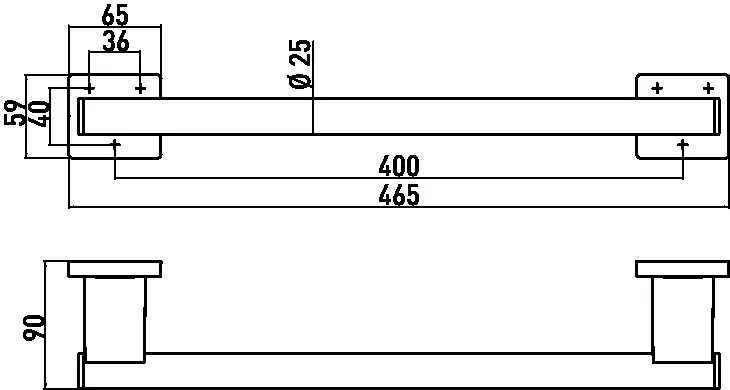 emco system 2 Reling für Einhängesitz, chrom emco system 2 Reling für Einhängesitz, chrom