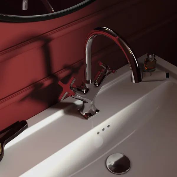 Ideal Standard Waschtischarmatur Joy Neo ohne Ablaufgarnitur, Ausladung 169mm, Kreuzgriffe, Chrom Ideal Standard Waschtischarmatur Joy Neo ohne Ablaufgarnitur, Ausladung 169mm, Kreuzgriffe, Chrom