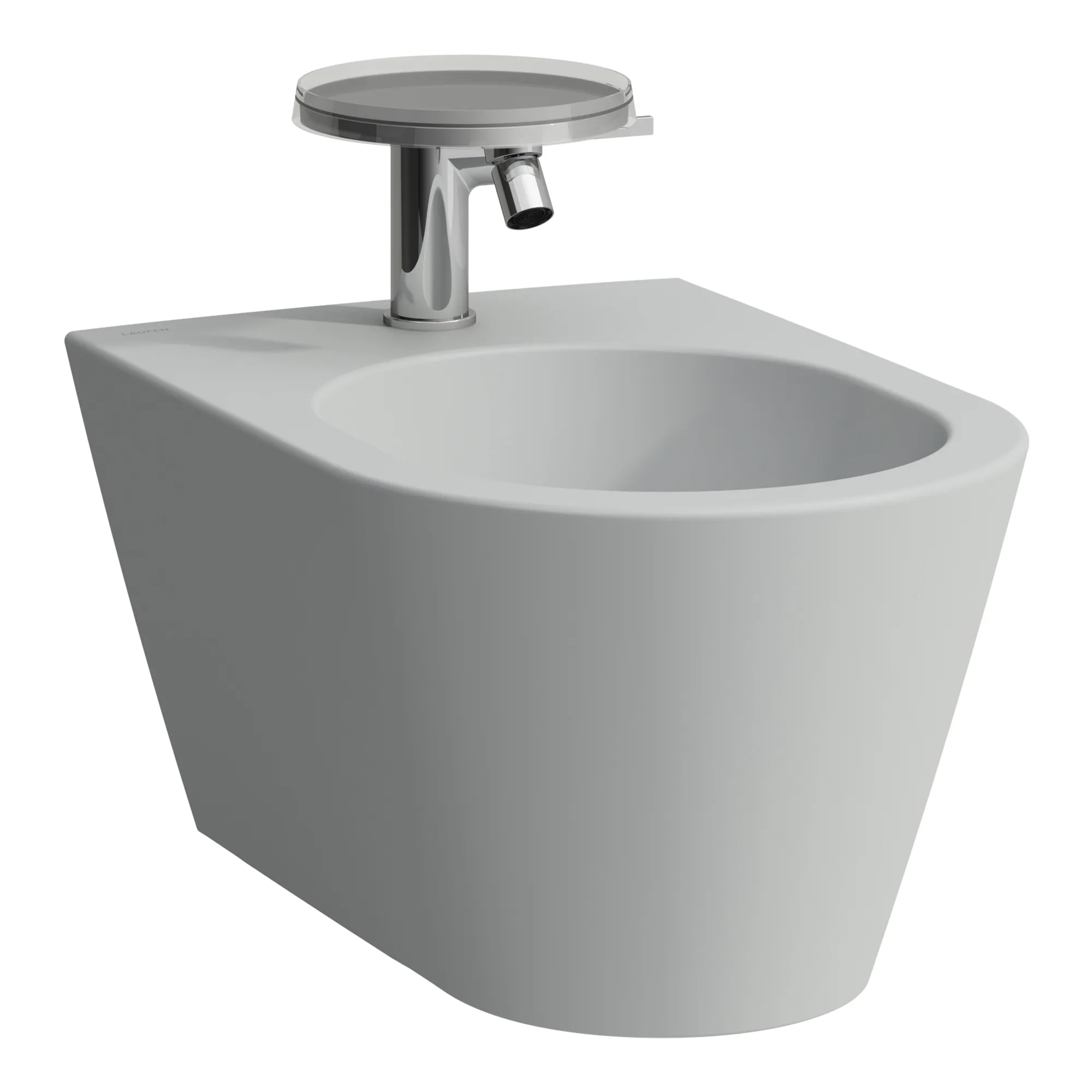 Wandbidet Kartell • 545x370 1 Hahnloch ohne seitliches Loch für Wasseranschluss weiß