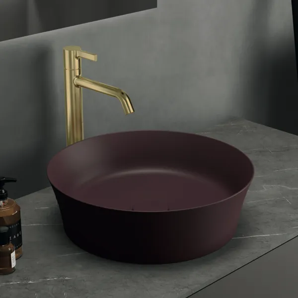 Waschtischarmatur Joy, mit verlängertem Sockel, ohne Ablaufgarnitur, Ausladung 170mm, Brushed Gold Waschtischarmatur Joy, mit verlängertem Sockel, ohne Ablaufgarnitur, Ausladung 170mm, Brushed Gold