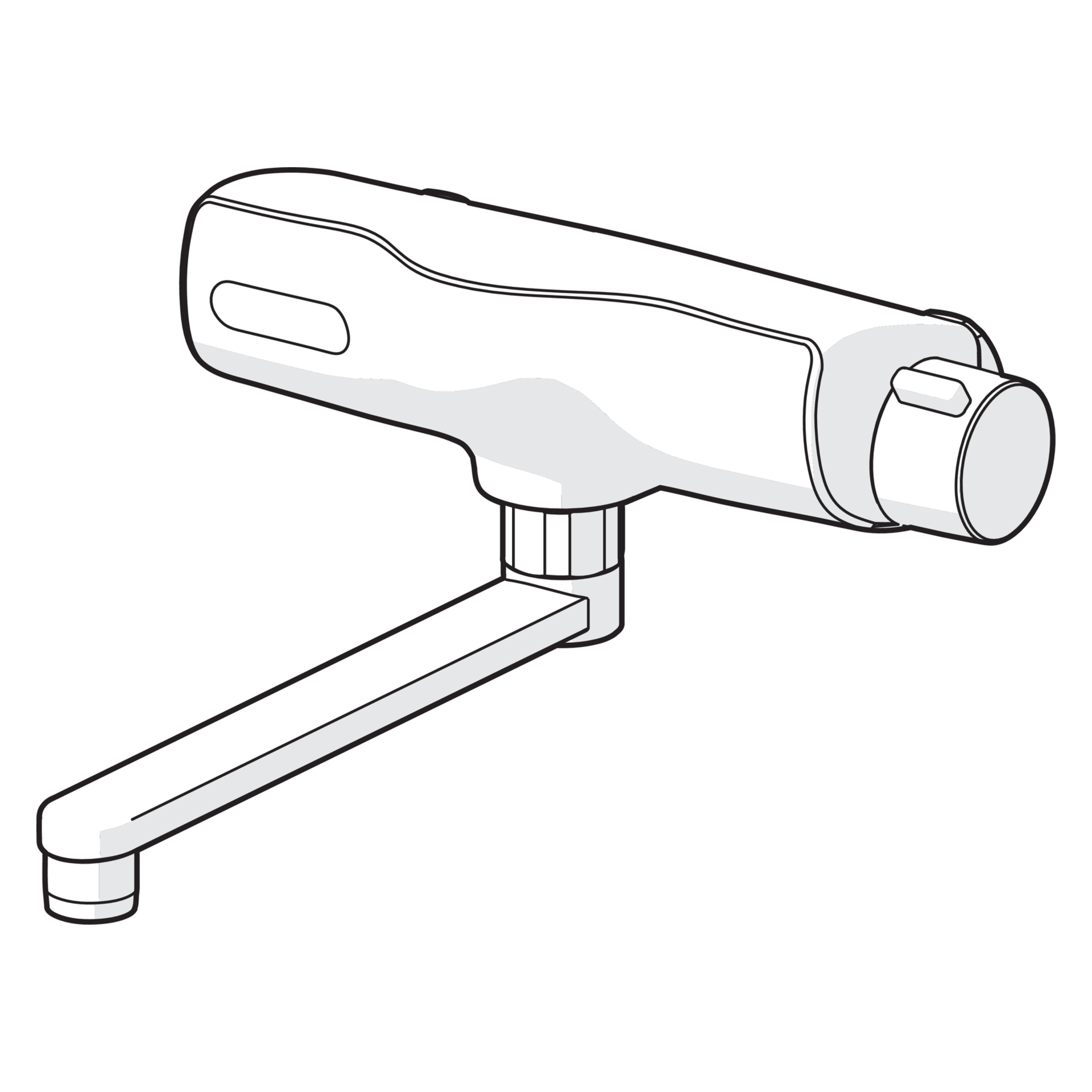 Hansa Waschtischarmatur, elektronisch „Electra“ Ausladung 250 mm in Chrom Hansa Waschtischarmatur, elektronisch „Electra“ Ausladung 250 mm in Chrom