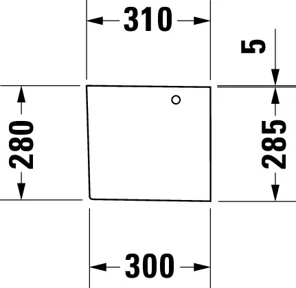 Halbsäule Happy D.2 für 231680, 261665, 231660, weiß