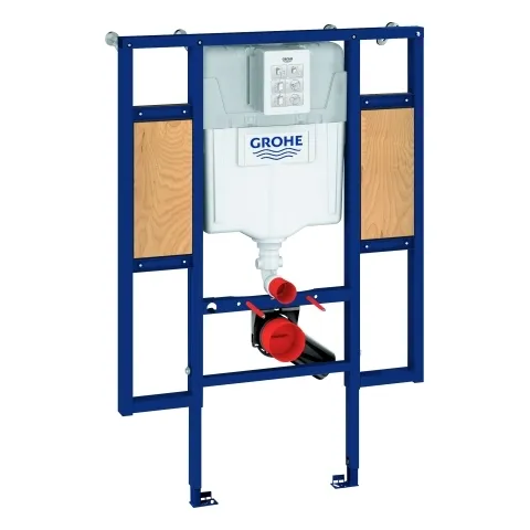 Wand-WC-Element Rapid SL 39140, Spülkasten GD 2, 1,13 m Bauhöhe, für Vorwand- oder Ständerwandmontage, mit Befestigung für Rückenstütze und Haltegriffe, für WCs mit 70 cm Ausladung Wand-WC-Element Rapid SL 39140, Spülkasten GD 2, 1,13 m Bauhöhe, für Vorwand- oder Ständerwandmontage, mit Befestigung für Rückenstütze und Haltegriffe, für WCs mit 70 cm Ausladung