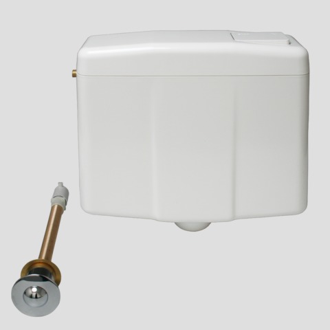 Spülkasten 926 pneumatisch, mit WC-Handdrücker, 1V rund