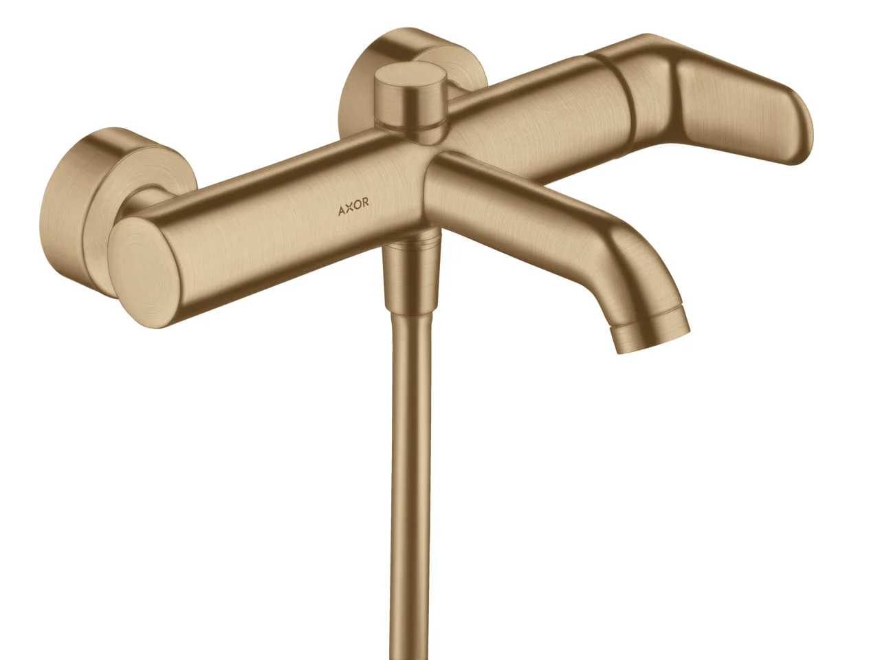 Hansgrohe AXOR Citterio M Einhebel-Wannenmischer Aufputz Brushed Bronze, Ausladung 200 mm, DN15 S-Anschlüsse Hansgrohe AXOR Citterio M Einhebel-Wannenmischer Aufputz Brushed Bronze, Ausladung 200 mm, DN15 S-Anschlüsse