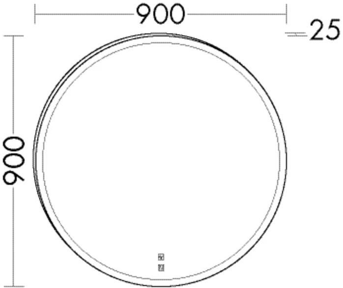 Leuchtspiegel Accura von burgbad - 900x900 mm, 25 mm tief, LED-Beleuchtung 5700 K, dimmbar, mit Sensorschaltern für Licht und Heizung Leuchtspiegel Accura von burgbad - 900x900 mm, 25 mm tief, LED-Beleuchtung 5700 K, dimmbar, mit Sensorschaltern für Licht und Heizung