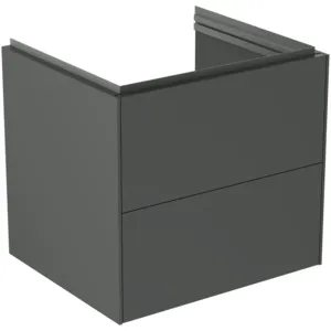 Ideal Standard Conca Möbelwaschtischunterschrank Anthrazit matt 600x505x550 mm 2 Auszüge Push-Open mit Softclose-Einzug Ideal Standard Conca Möbelwaschtischunterschrank Anthrazit matt 600x505x550 mm 2 Auszüge Push-Open mit Softclose-Einzug