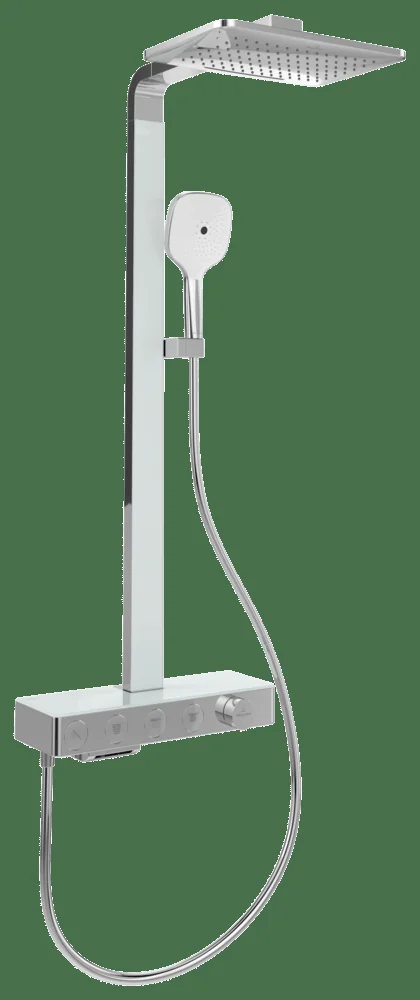 Villeroy & Boch Infinity Showers Duschsystem mit vier Funktionen, Eckig, Wandmontage, 413x1055x561mm, Chrom Villeroy & Boch Infinity Showers Duschsystem mit vier Funktionen, Eckig, Wandmontage, 413x1055x561mm, Chrom