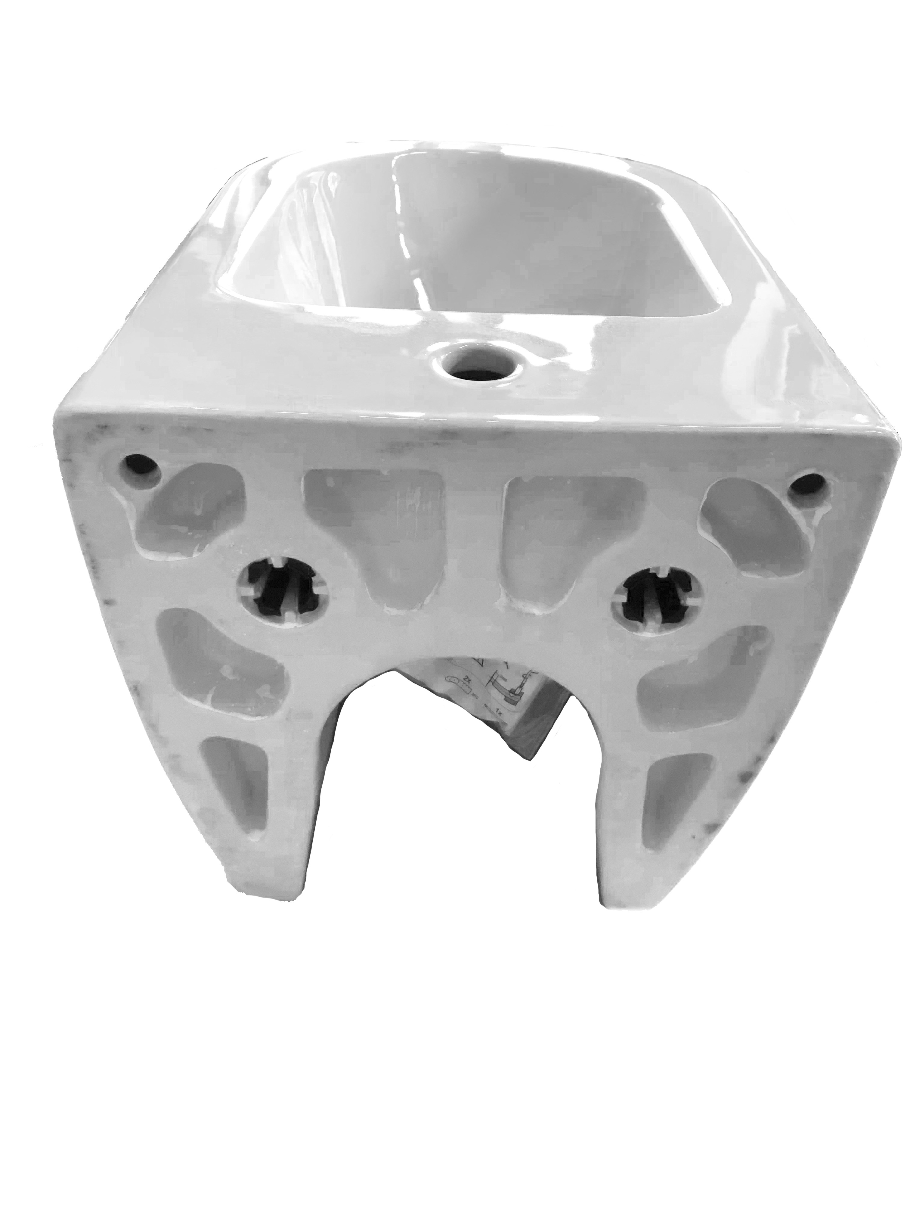 Bidet „Subway“ 37 × 56 cm, mit CeramicPlus