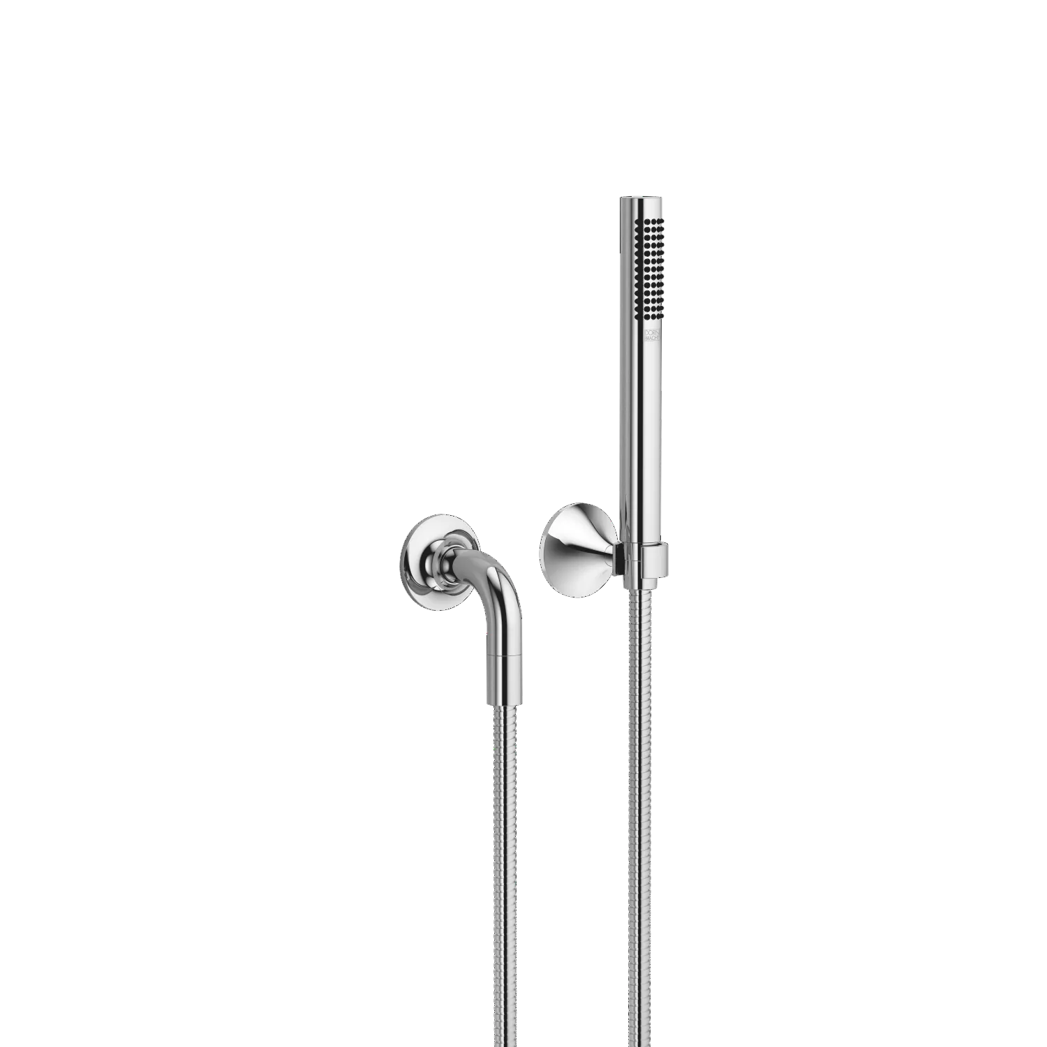 Schlauchbrausegarnitur mit Einzelrosetten VAIA Chrom 27808809 Schlauchbrausegarnitur mit Einzelrosetten VAIA Chrom 27808809