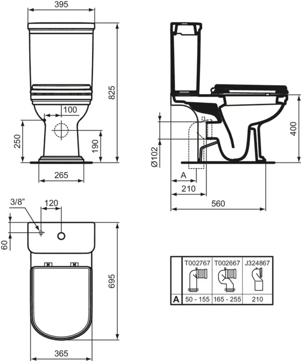 Spülkasten „Calla“ 39,5 × 18 cm Spülkasten „Calla“ 39,5 × 18 cm
