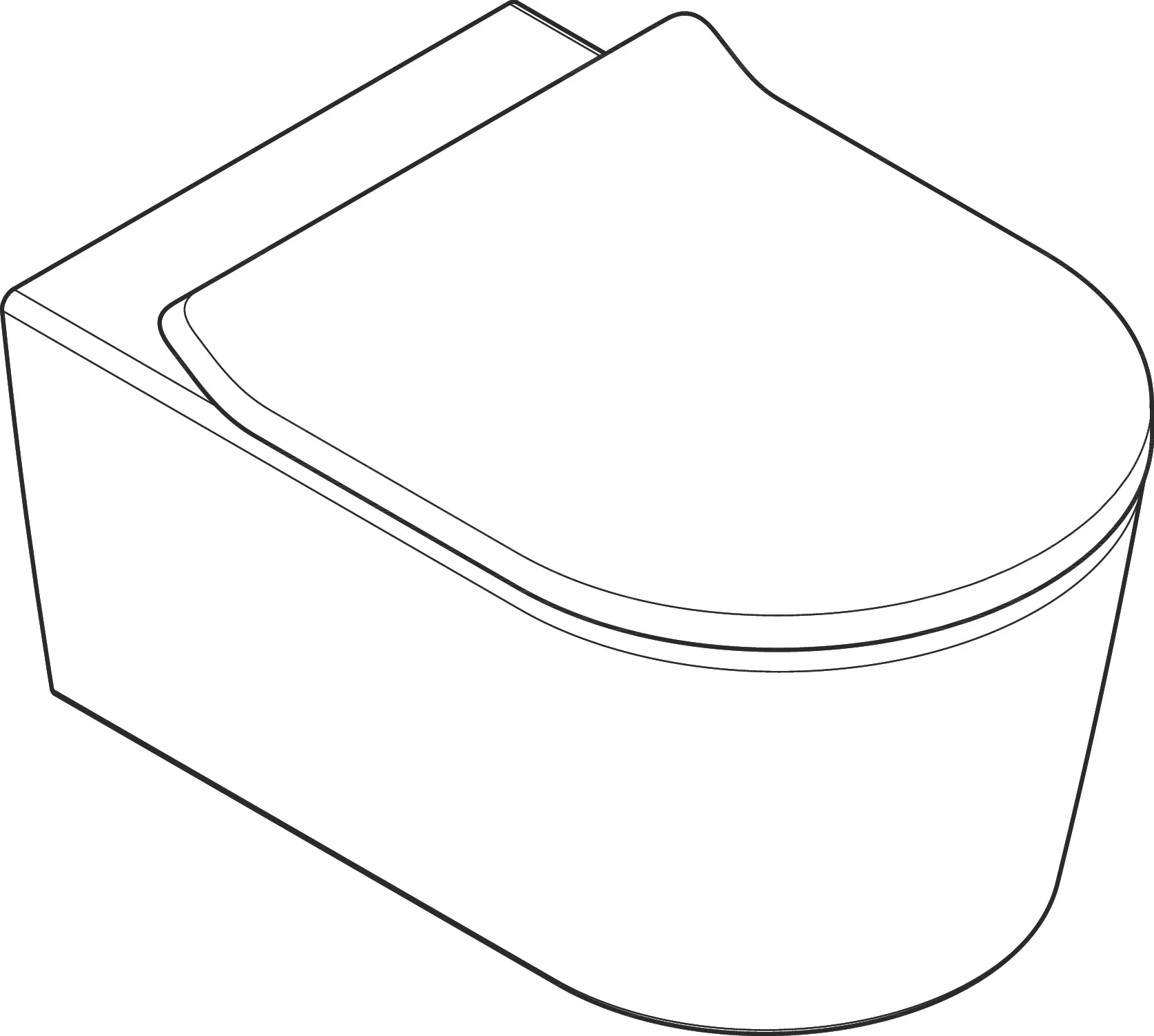 Hansgrohe EluPura S Wand WC Set 540 AquaHelix Flush, Weiß