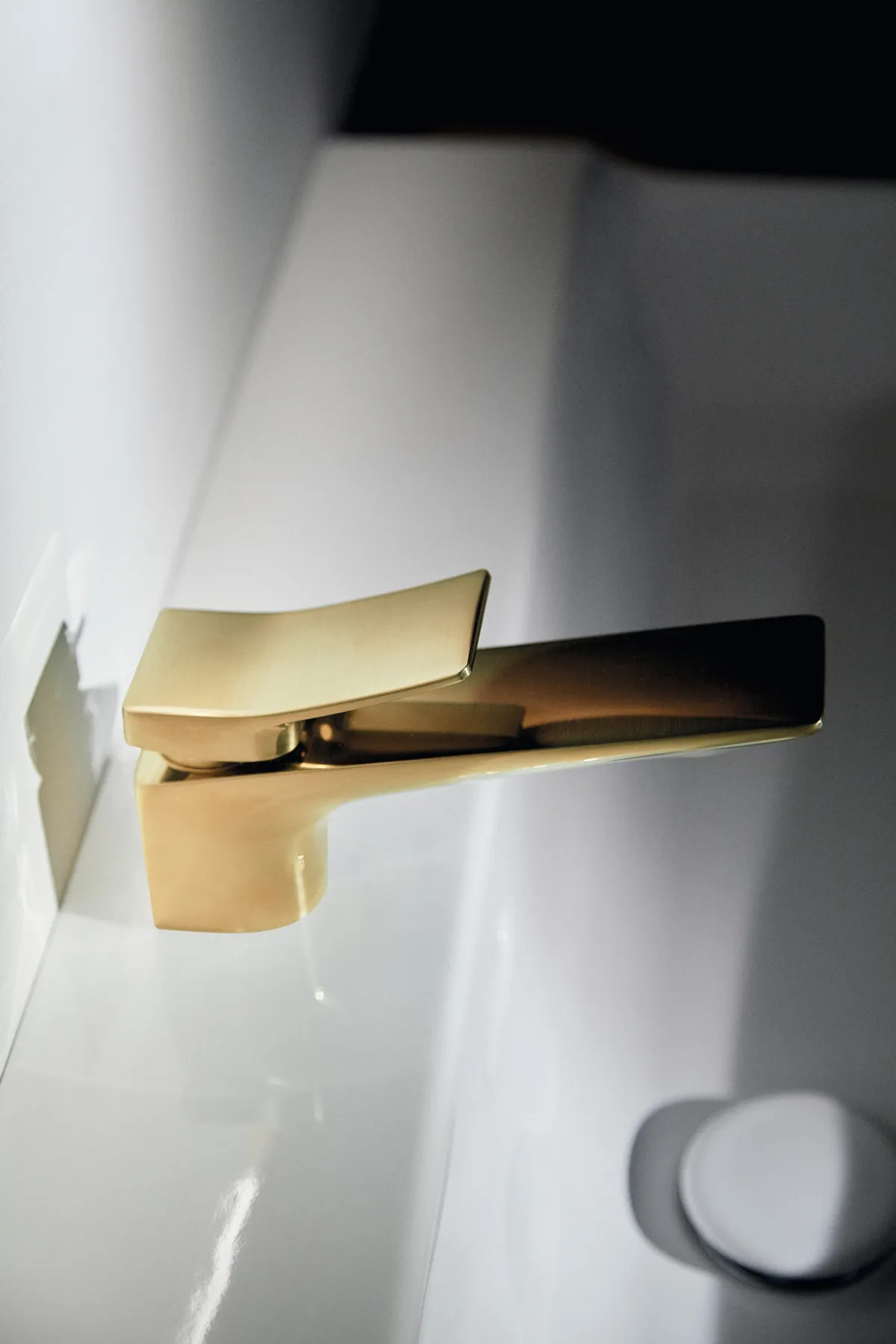 Ideal Standard Waschtischarmatur Conca Arm, DN 15, Ausladung 132 mm, Brushed Gold
