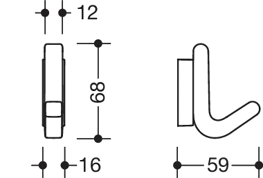 HEWI Handtuchhaken „Serie 477“ HEWI Handtuchhaken „Serie 477“