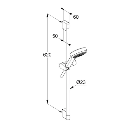 Kludi-DIVE Brause-Set Dive S 3S 600 mm chrom Kludi-DIVE Brause-Set Dive S 3S 600 mm chrom