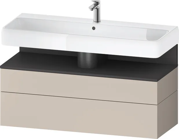 Duravit Waschtischunterschrank wandhängend „Qatego“ 119 × 59 × 47 cm in, ohne Beleuchtung Duravit Waschtischunterschrank wandhängend „Qatego“ 119 × 59 × 47 cm in, ohne Beleuchtung